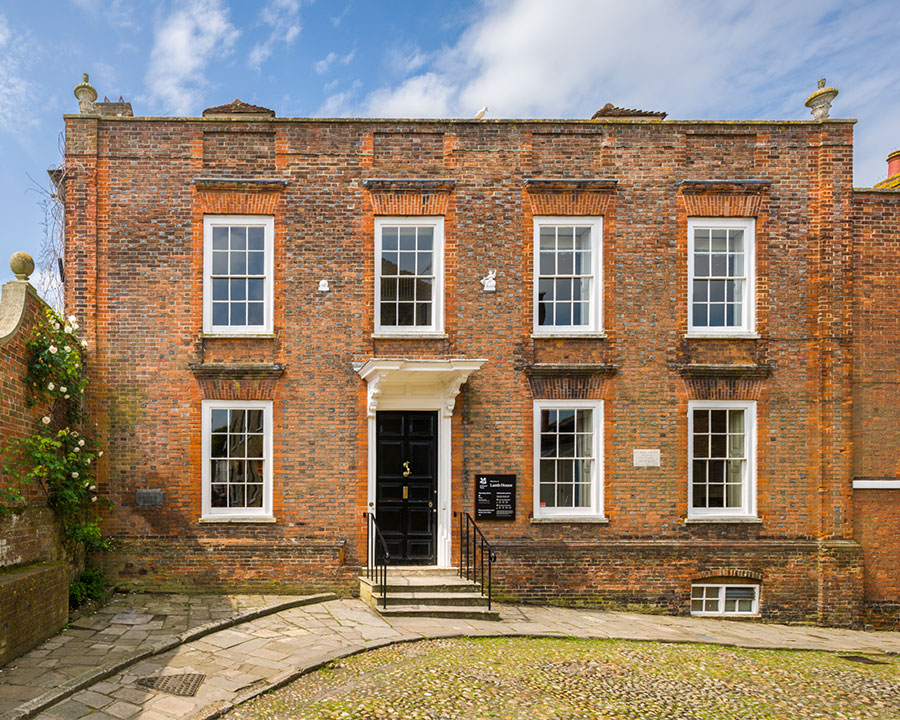 The red brick front of Lamb House in Rye The red brick front of Lamb House in Rye