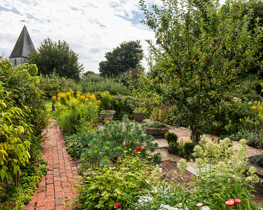 The garden in August at Monk's House, East Sussex The garden in August at Monk's House, East Sussex