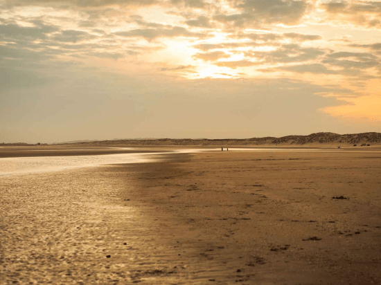 Local walks on the vast stretches of sand at Camber Beach are perfect in every season
