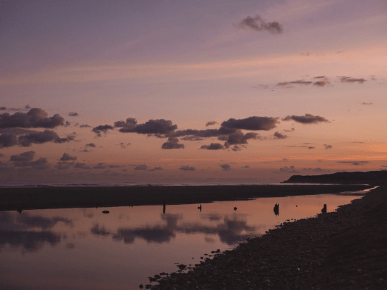 Local walks on the vast stretches of sand at Camber Beach are perfect in every season