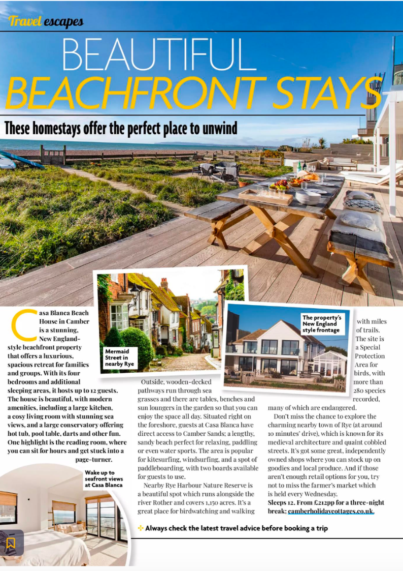 Womens Own Magazine Features Casa Blanca