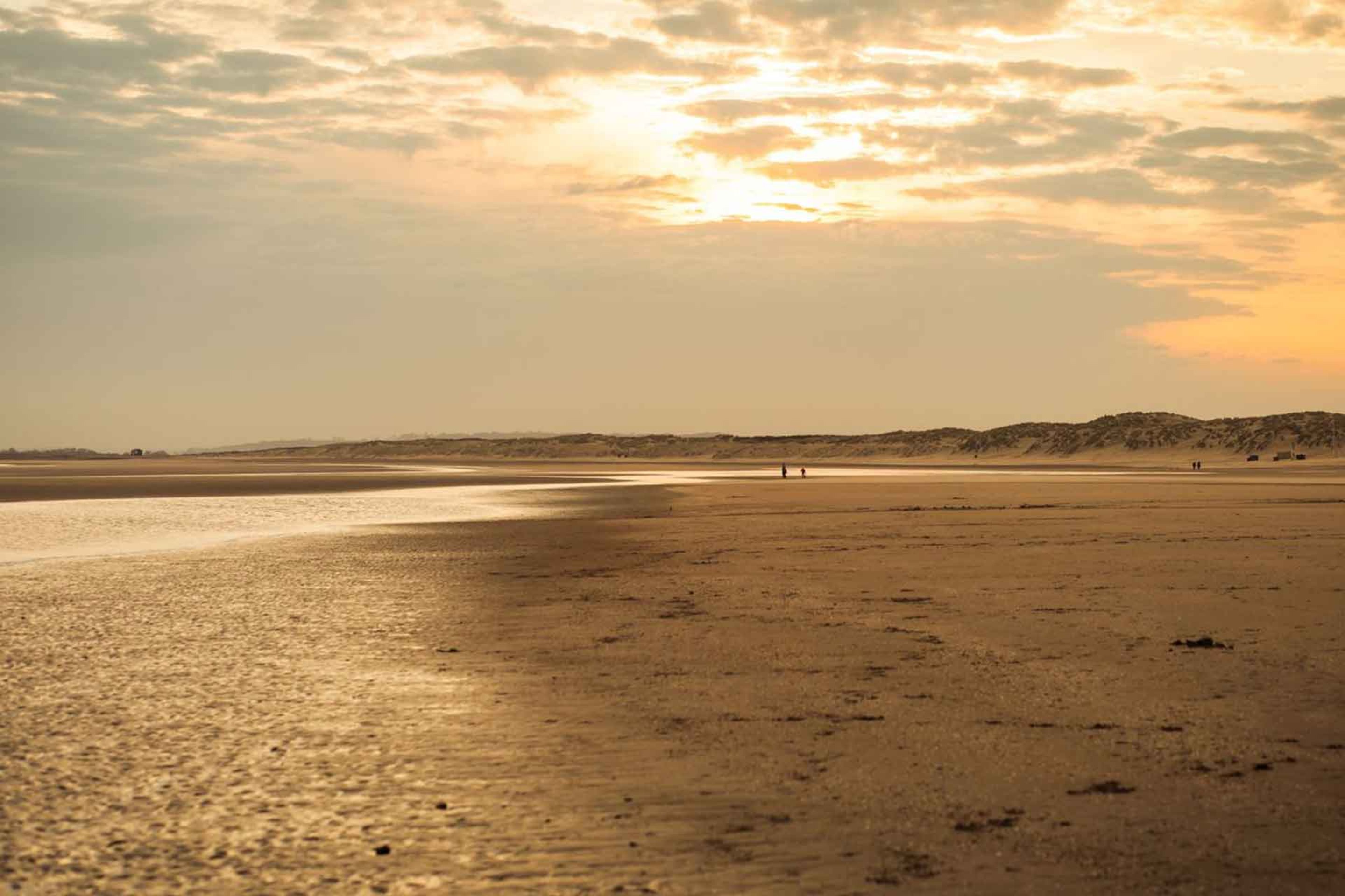 Local walks on the vast stretches of sand at Camber Beach are perfect in every season