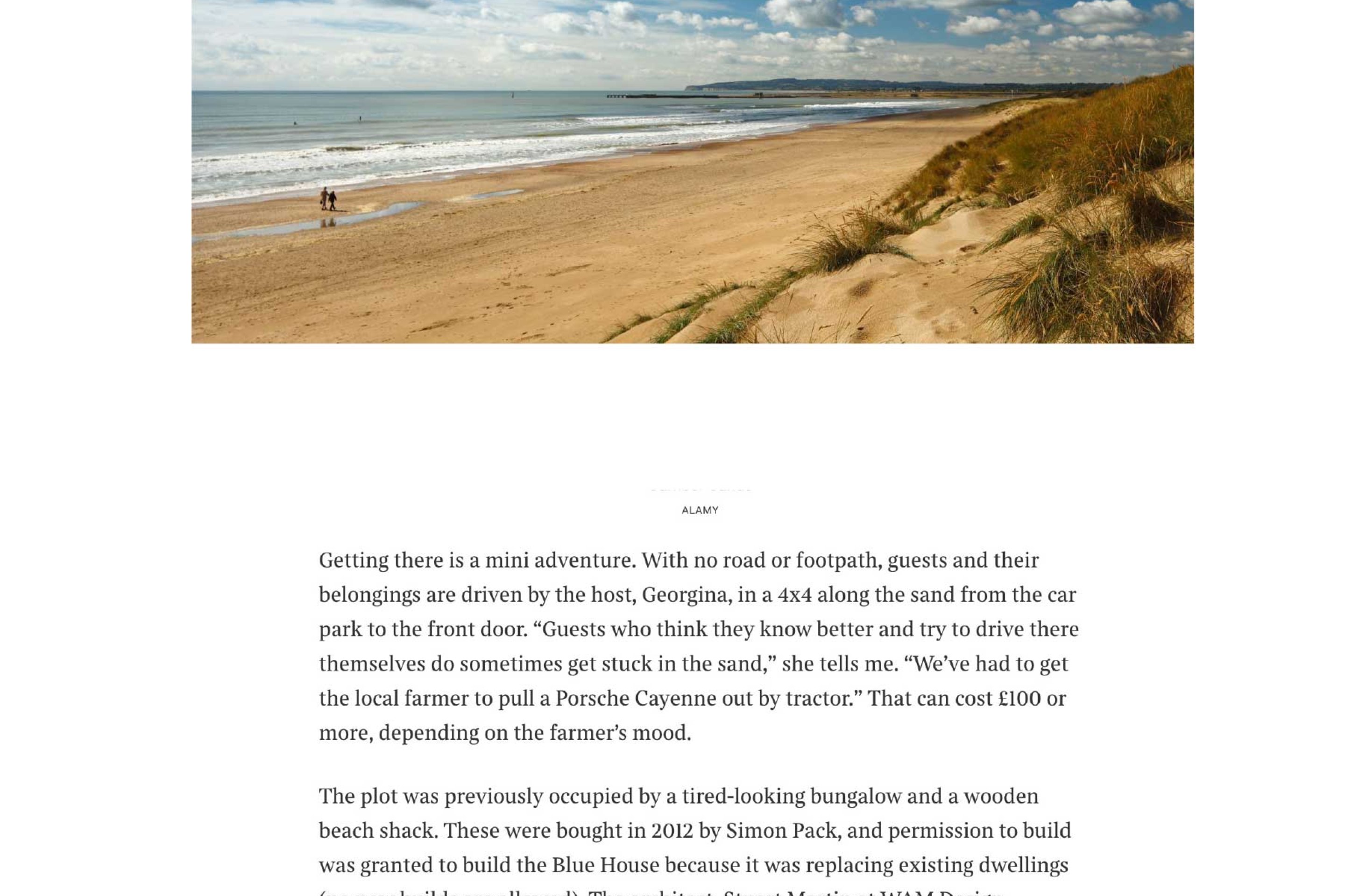 The wild and windswept beach at the beautiful Camber Sands, East Sussex