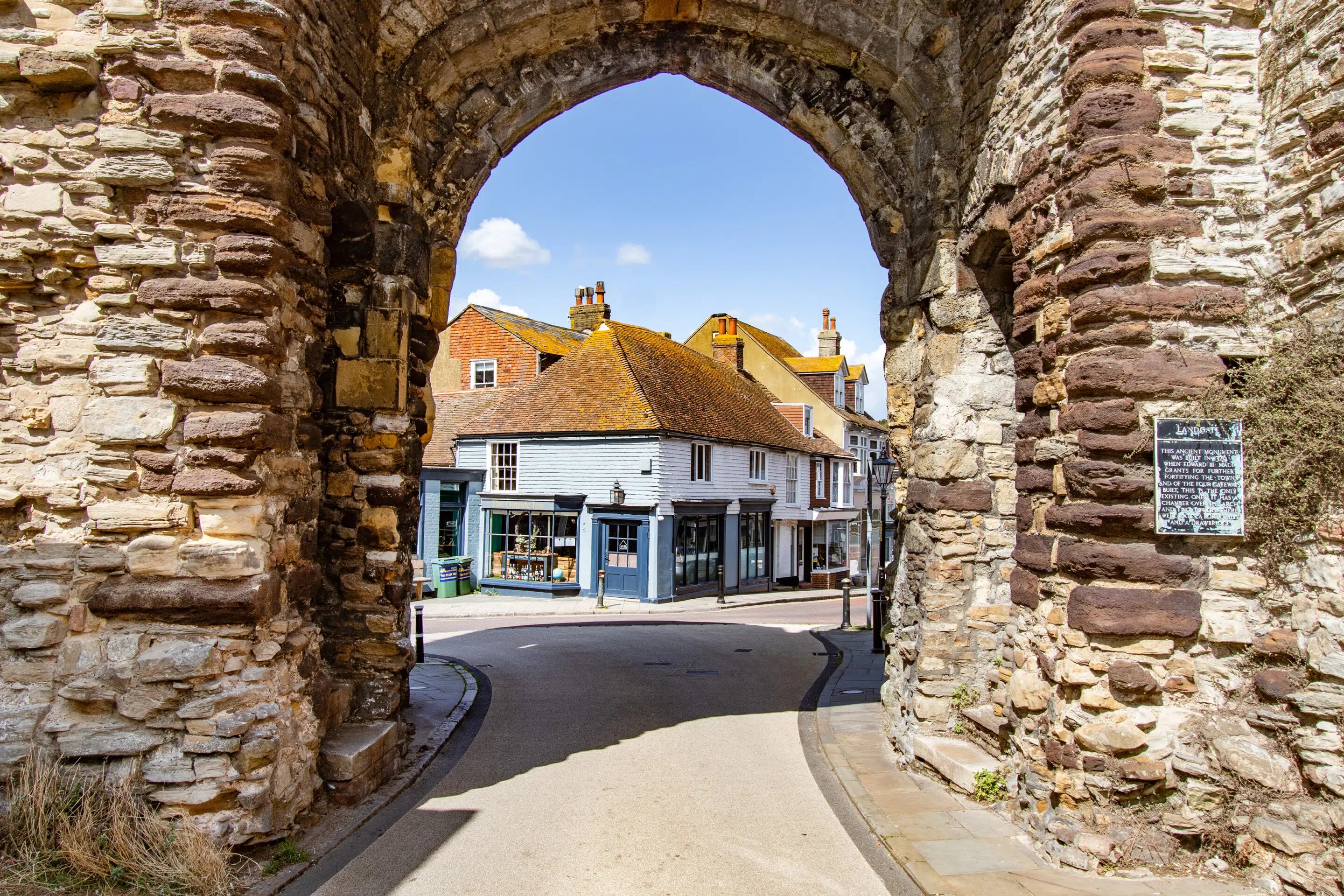 View from the spectacular Landgate Arch. Near the new property alert in Rye.